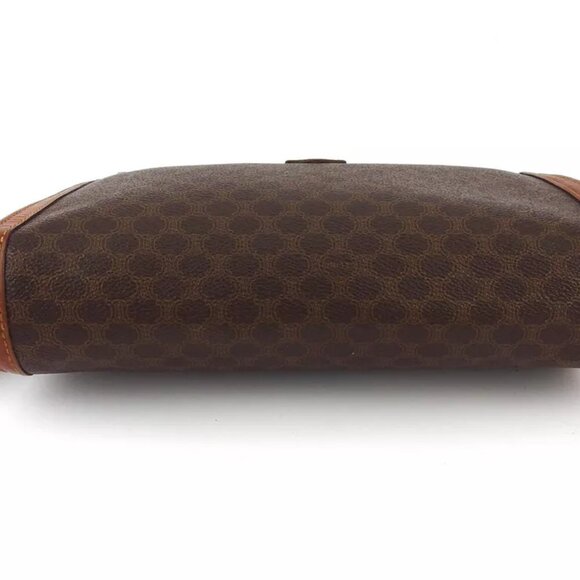 CELINE clutch bag macadam beige PVC ?~ leather Authentic used T19067 - Picture 5 of 9